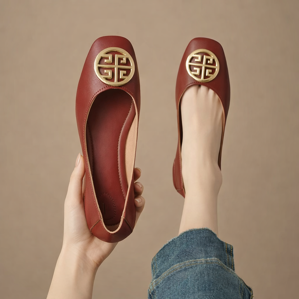Ariel - Leather Flats