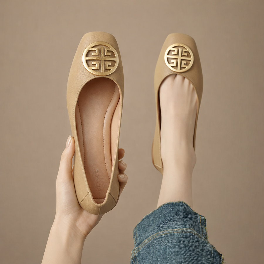 Ariel - Leather Flats