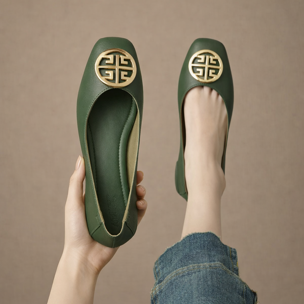 Ariel - Leather Flats