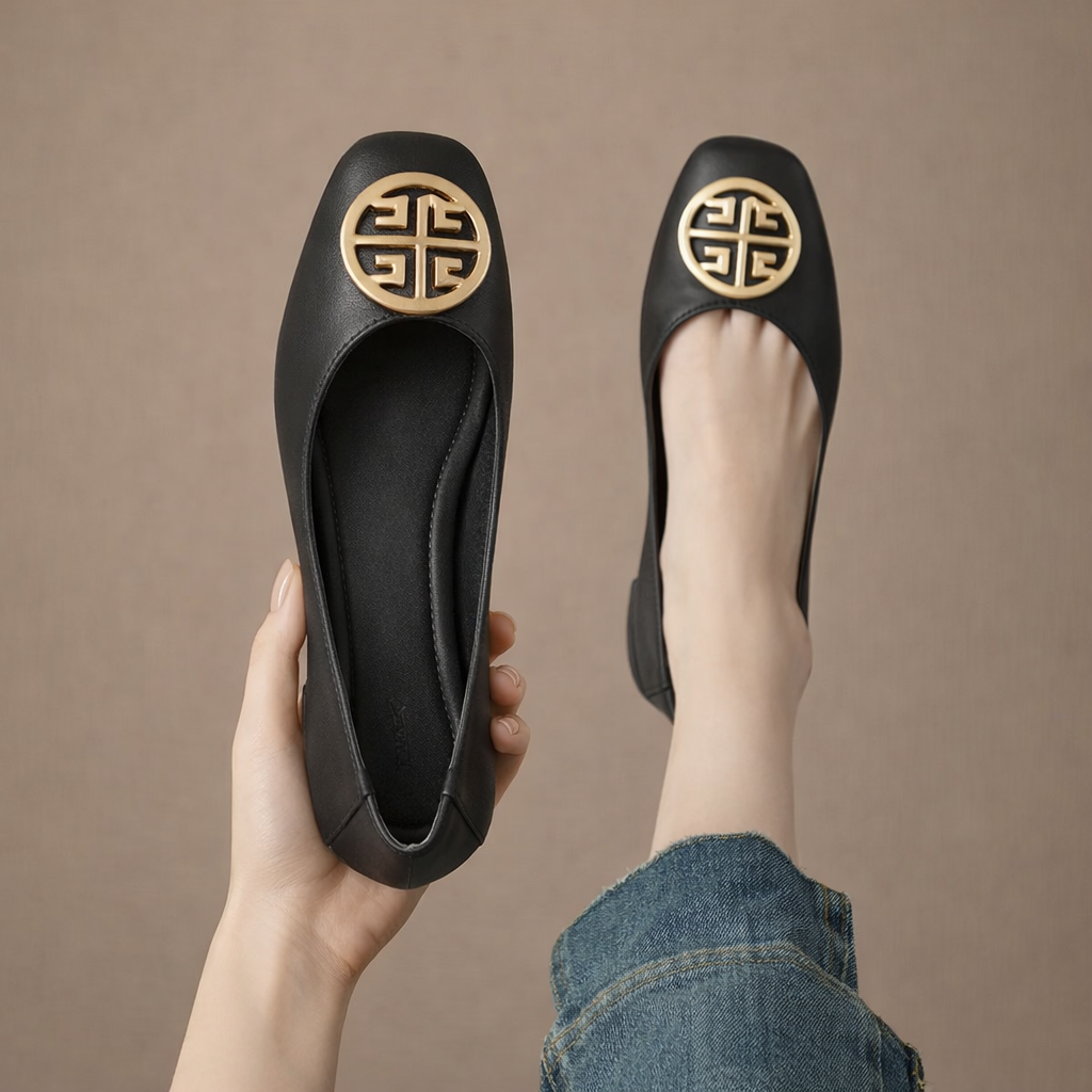 Ariel - Leather Flats