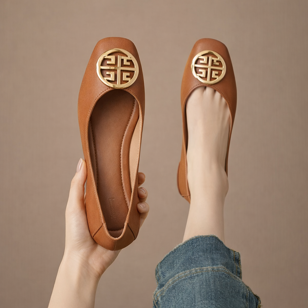 Ariel - Leather Flats