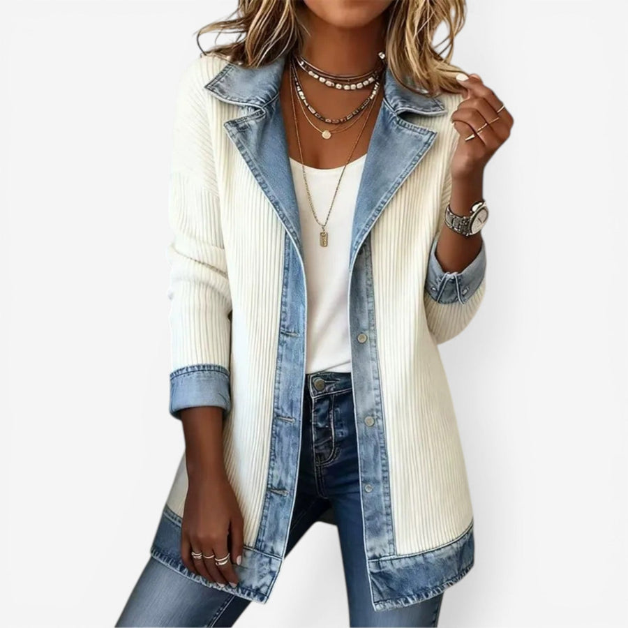 Emilia™ | Mixed Media Layered Jacket