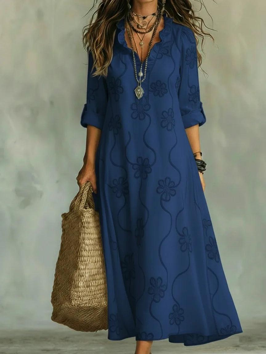 Sienna™ |  Flower-print dress that conceals the tummy