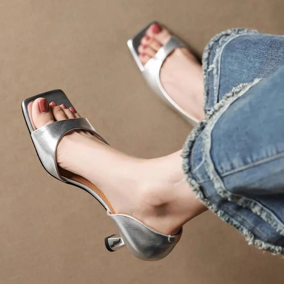 Veronica - Leather Heels