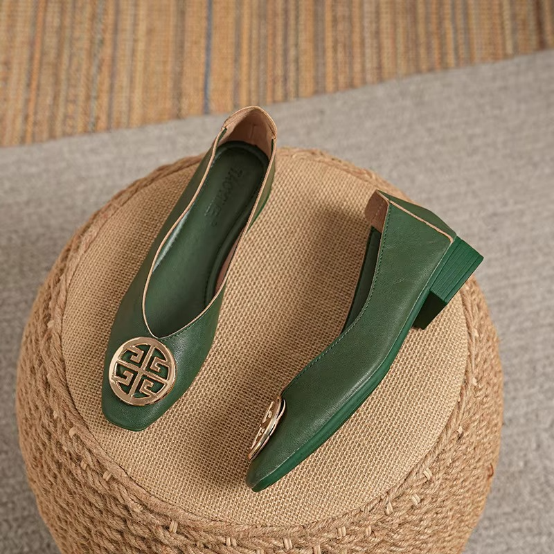 Ariel - Leather Flats