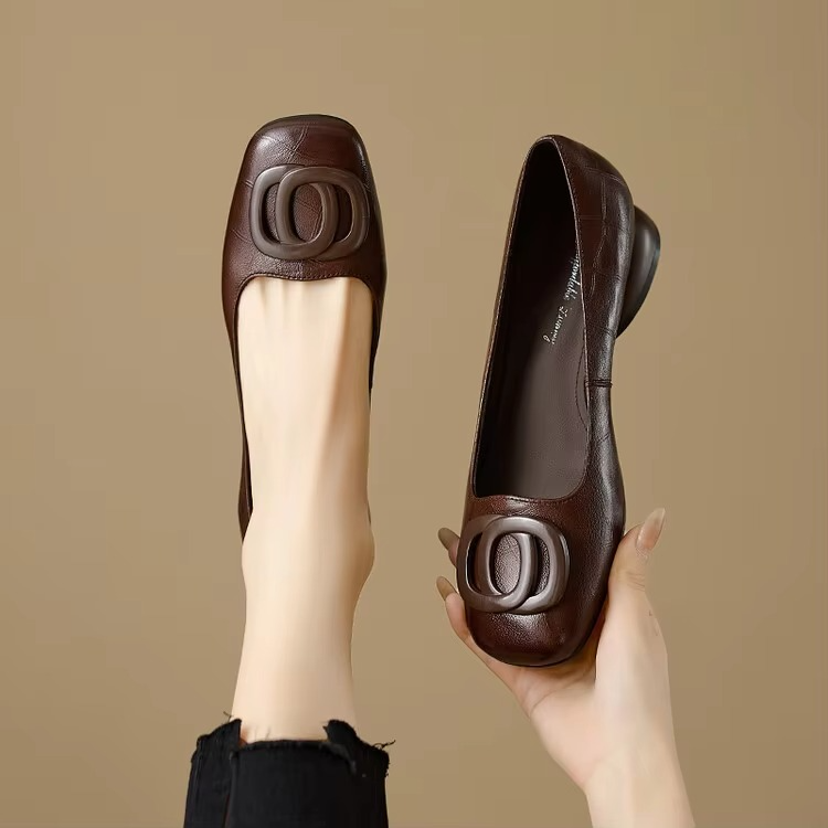 Mary - Leather Flats