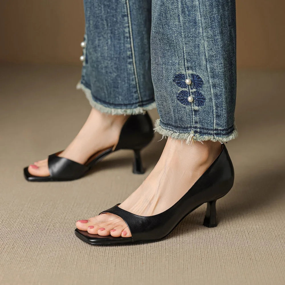 Veronica - Leather Heels