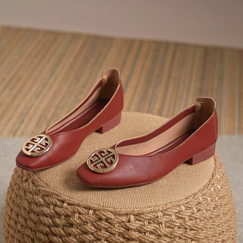 Ariel - Leather Flats