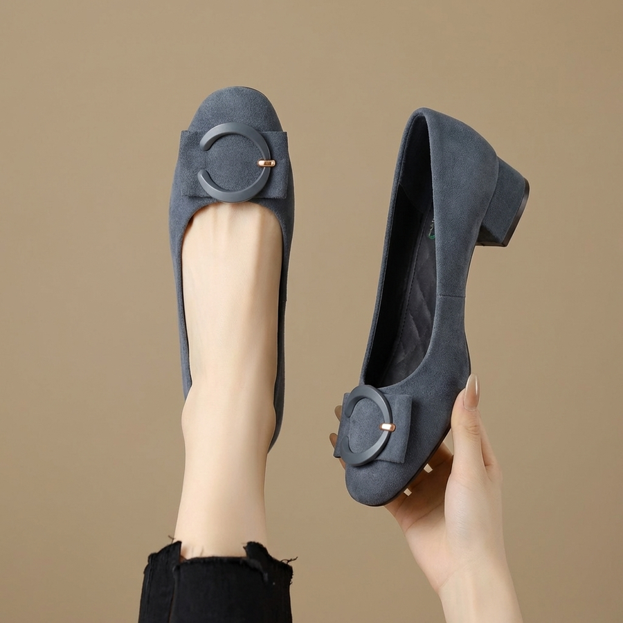 Eliza - Suede Flats